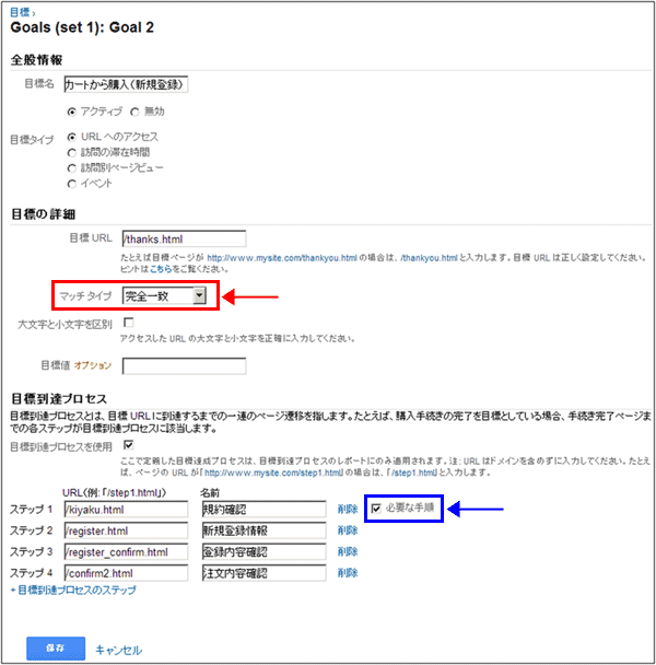 図3:目標到達プロセスの設定例2