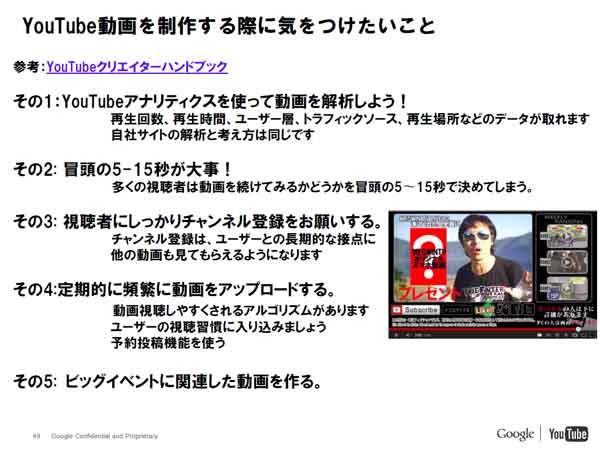 YouTube動画広告の制作ポイント　1～5