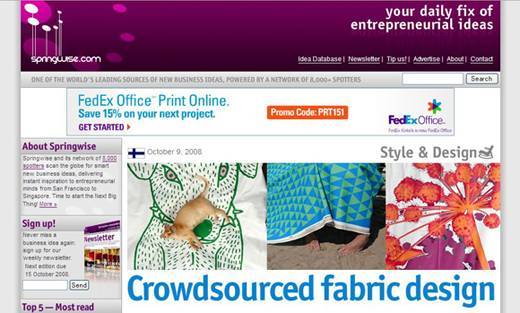 画面キャプチャー:Spring Wise