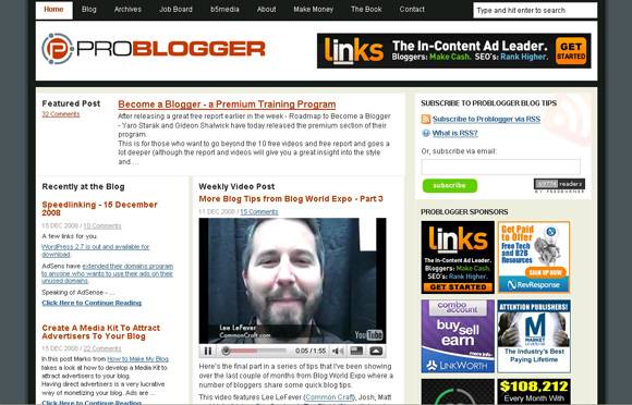 キャプチャー:problogger