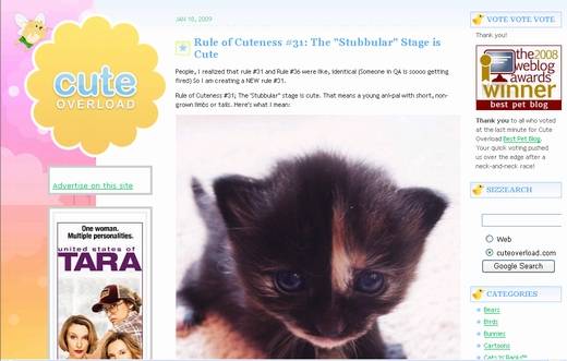 キャプチャー:「Cute Overload! :)」