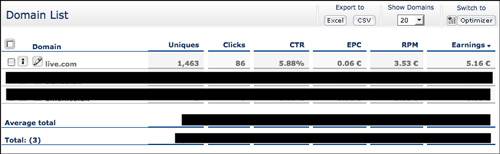 自分のパークドメインのリストにLive.comを追加