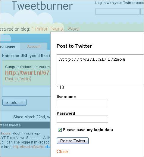 画面キャプチャ:Tweetburner