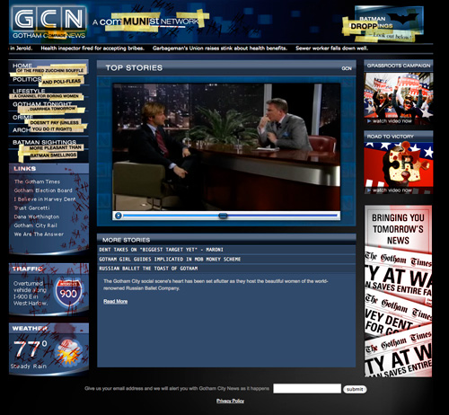 スクリーンショット:Gotham Cable News