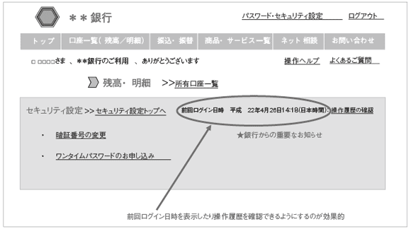 アクセス履歴を表示すると安心してアクセスしてもらえる