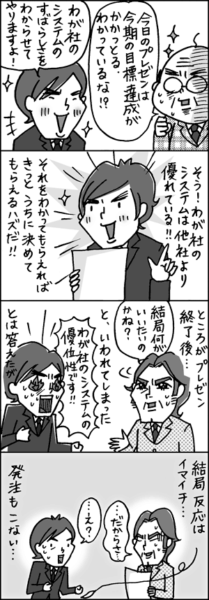 4コママンガ：読むだけでプレゼンがうまくなる本04