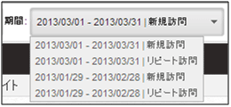 図9：「前の期間との比較」と「アドバンスセグメント」の2つを適用