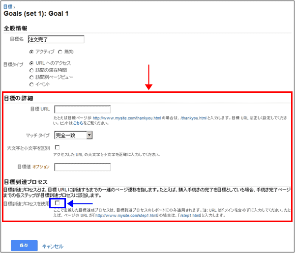 図3：「目標の詳細」と「目標到達プロセス」