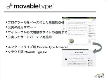 コアツールのMovable Type