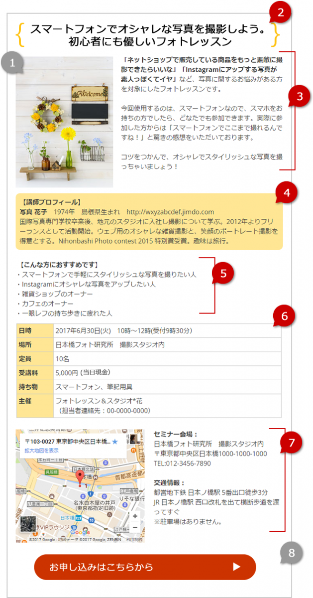 イベント セミナーの告知文を 誰でも簡単に 書けるテンプレ 例文を紹介 初心者のためのウェブ文章入門 全6回 Web担当者forum