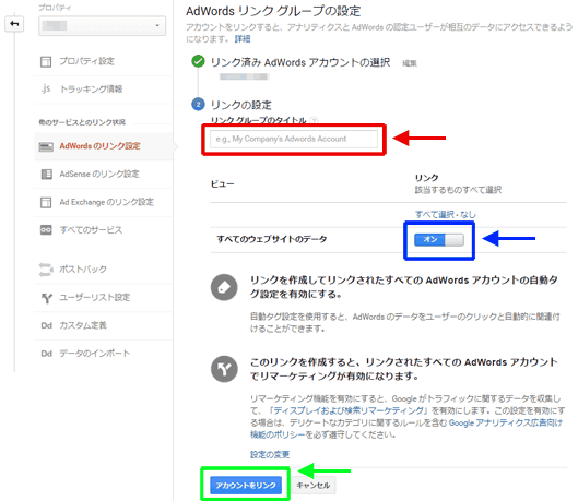 図6：リンクの設定のステップ