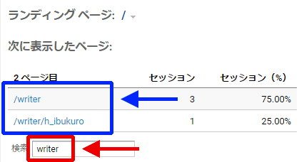 図4：検索してページを絞り込む