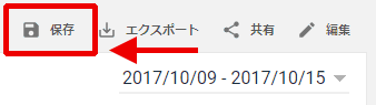 図3：レポートの右上の機能群