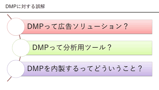 DMPって広告ソリューション？ DMPって分析用ツール？ DMPを内政するってどういうこと？