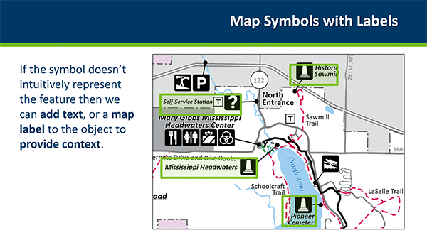 スライド：Minnesota IT Services (MNIT)社のJoAnn Rautio氏とKim Wee氏による「Map Accessibility」で紹介されていたスライド（3）