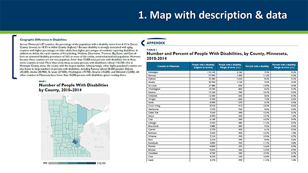 スライド：Minnesota IT Services (MNIT)社のJoAnn Rautio氏とKim Wee氏による「Map Accessibility」で紹介されていたスライド（4）