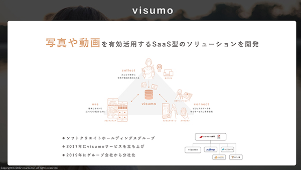 ビジュアルデータの有効活用を支援するプラットフォーム「visumo」