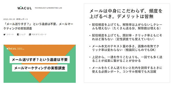 約25,000件のメール配信データを分析