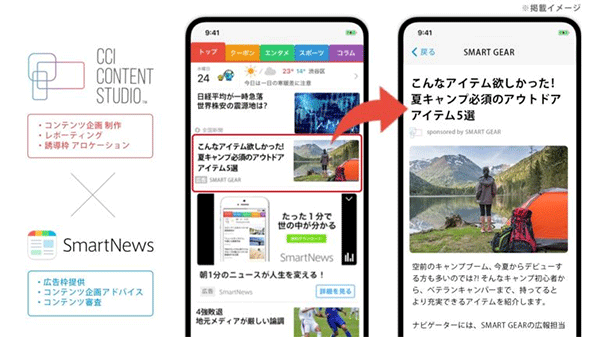 Cciが Smartnews 特化のコンテンツマーケ広告 Smartnews Branded Content Ads 開始 Web担当者forum