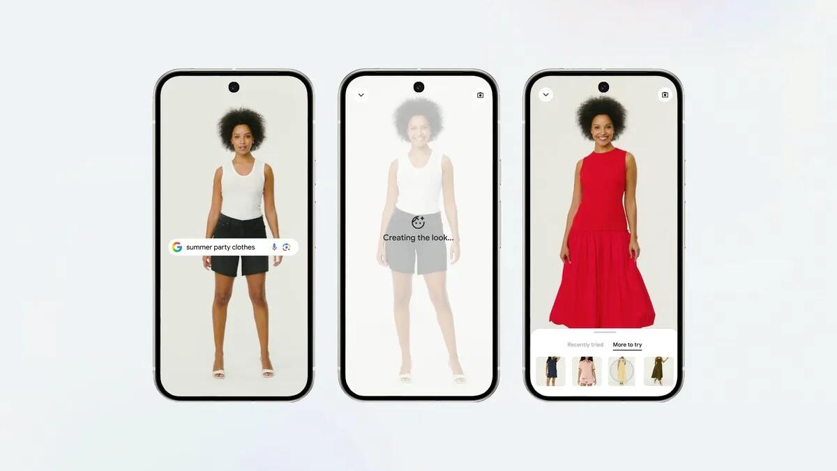 Googleが画面上で服や靴の試着ができるAI機能「バーチャルでお試し」を 