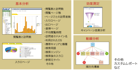 図3　携帯サイト解析のレポート構成の例