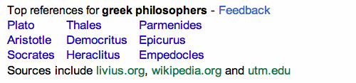 greek philosophersのSERP