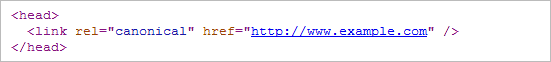 URL正規化タグのサンプルコード