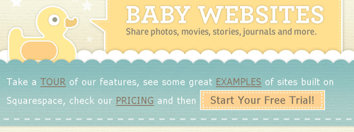 Baby Websites Top Navigation