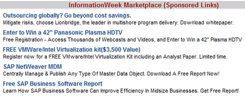 InformationWeekのContextual Ads Marketplace