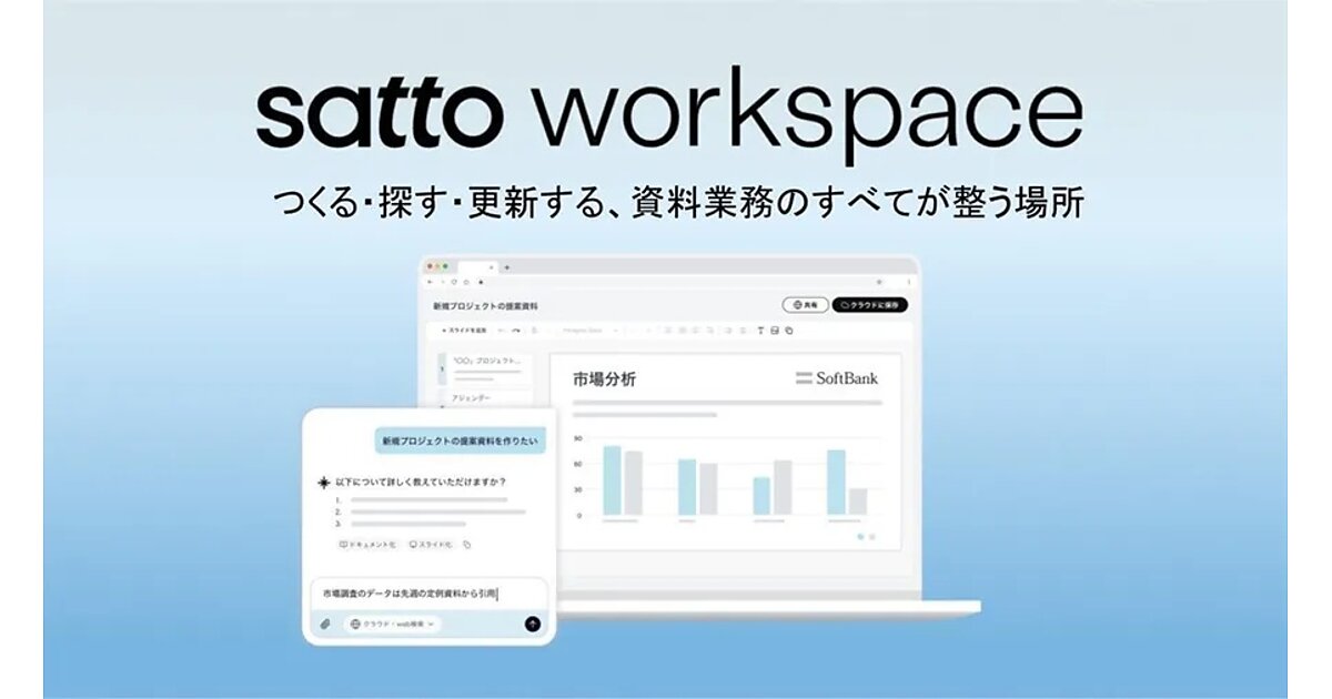 satto様 ご依頼 オーダーメイド 製作完成品 ソフトバンクがAIで資料作成を効率化する「satto workspace