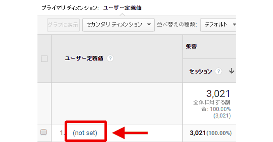 GAのレポートにある「(other)」と「(not set)」の意味を説明できる