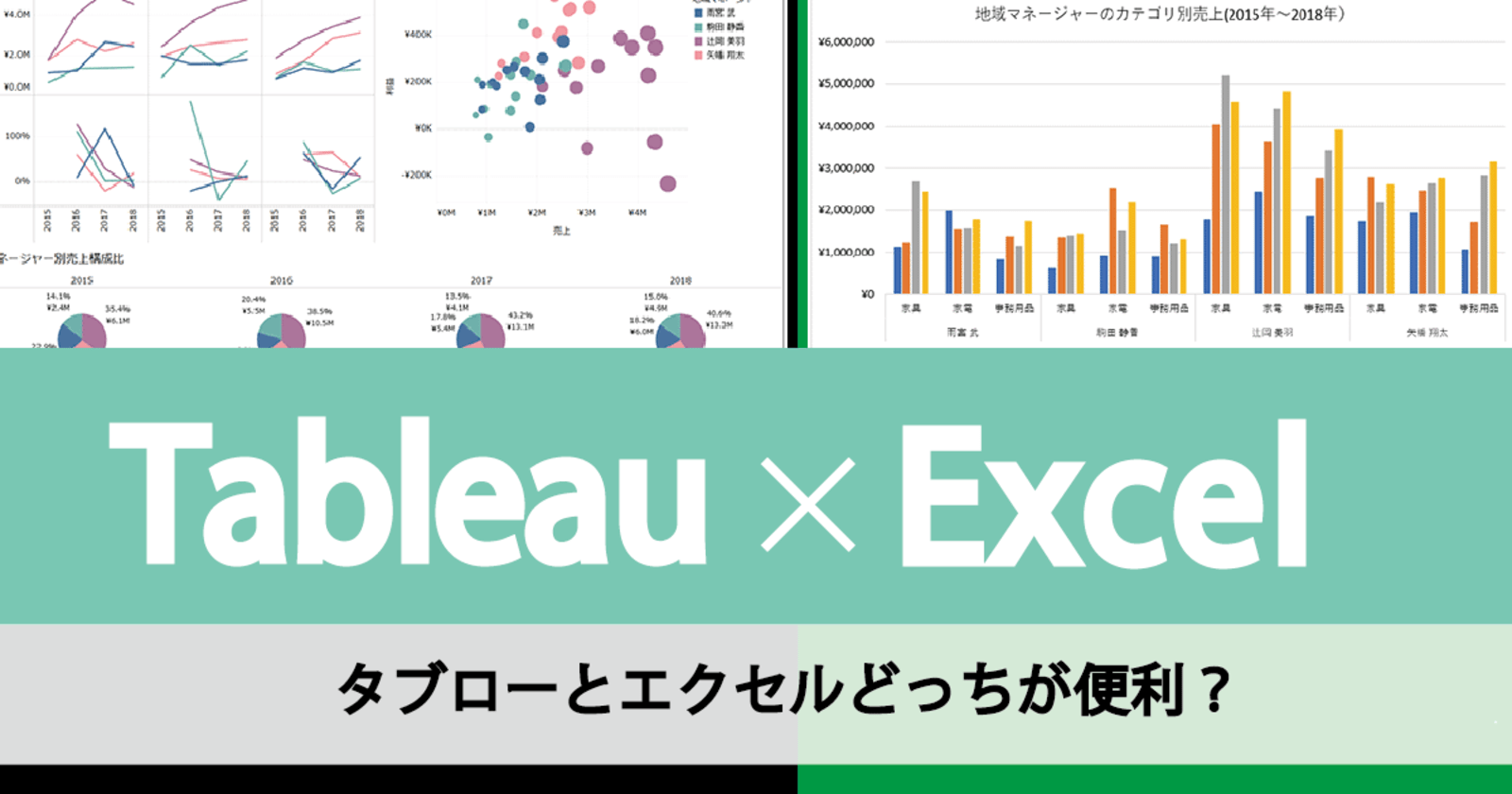 Tableauとexcelの使い方徹底比較 タブローの凄さが分かる3ポイント