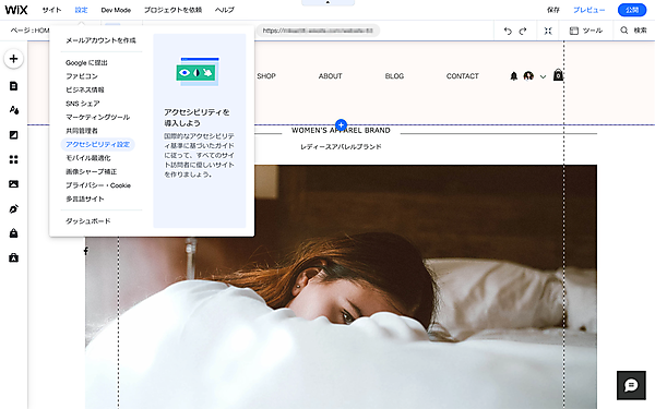 図版：アクセシビリティウィザードの起動（操作画面）