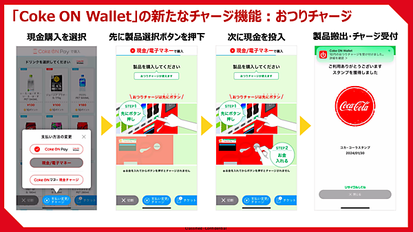 おつりチャージの利用手順