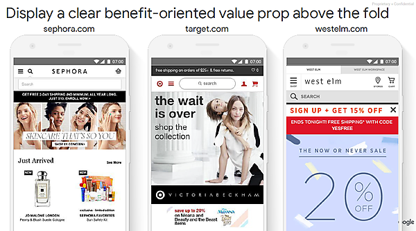 ECサイトでは、ユーザーにとってどんなメリットがあるのかがはっきりとわかる要素をファーストビューに設置する