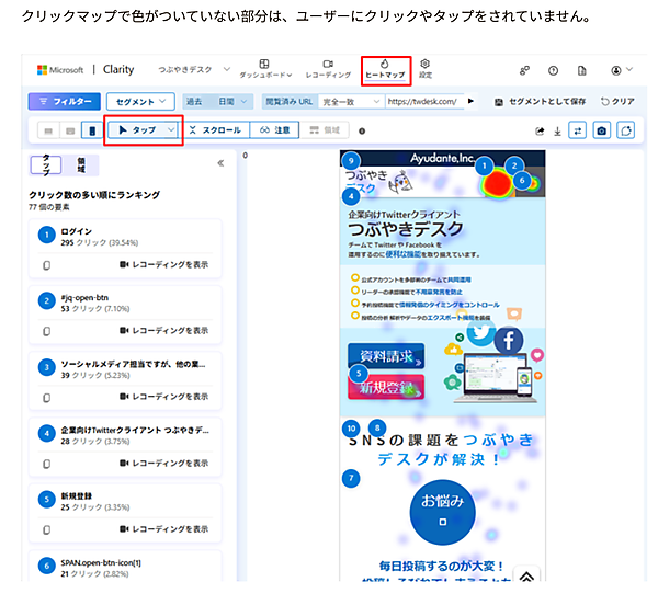クリックマップ