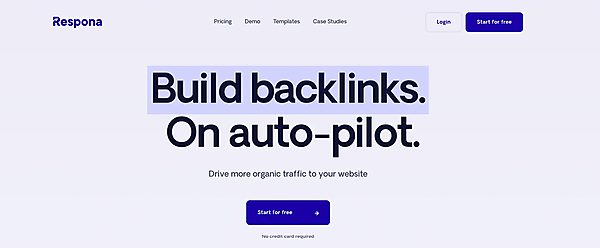 Responaのホームページのスクリーンショット