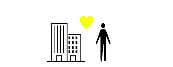 顧客との関係構築を示すイメージイラスト