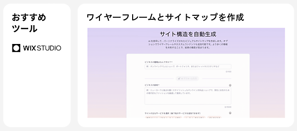 ワイヤーフレームとサイトマップ作成