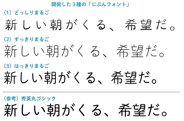 文字の読み書きに困難があっても読みやすい字体「じぶんフォント」のプロトタイプ開発 | Web担当者Forum