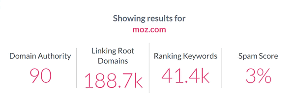 Mozが無料で提供しているDomain Authority Checkerの画像