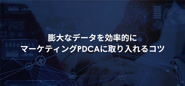 膨大なデータを効率的にマーケティングPDCAに取り入れるコツ