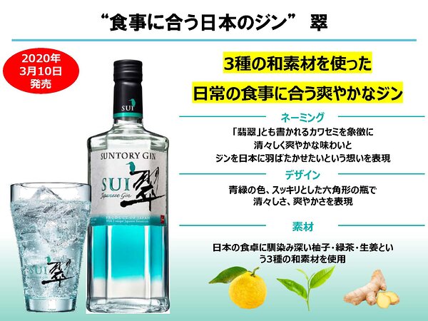 サントリージン「翠」大ヒットの舞台裏。「三位一体」の